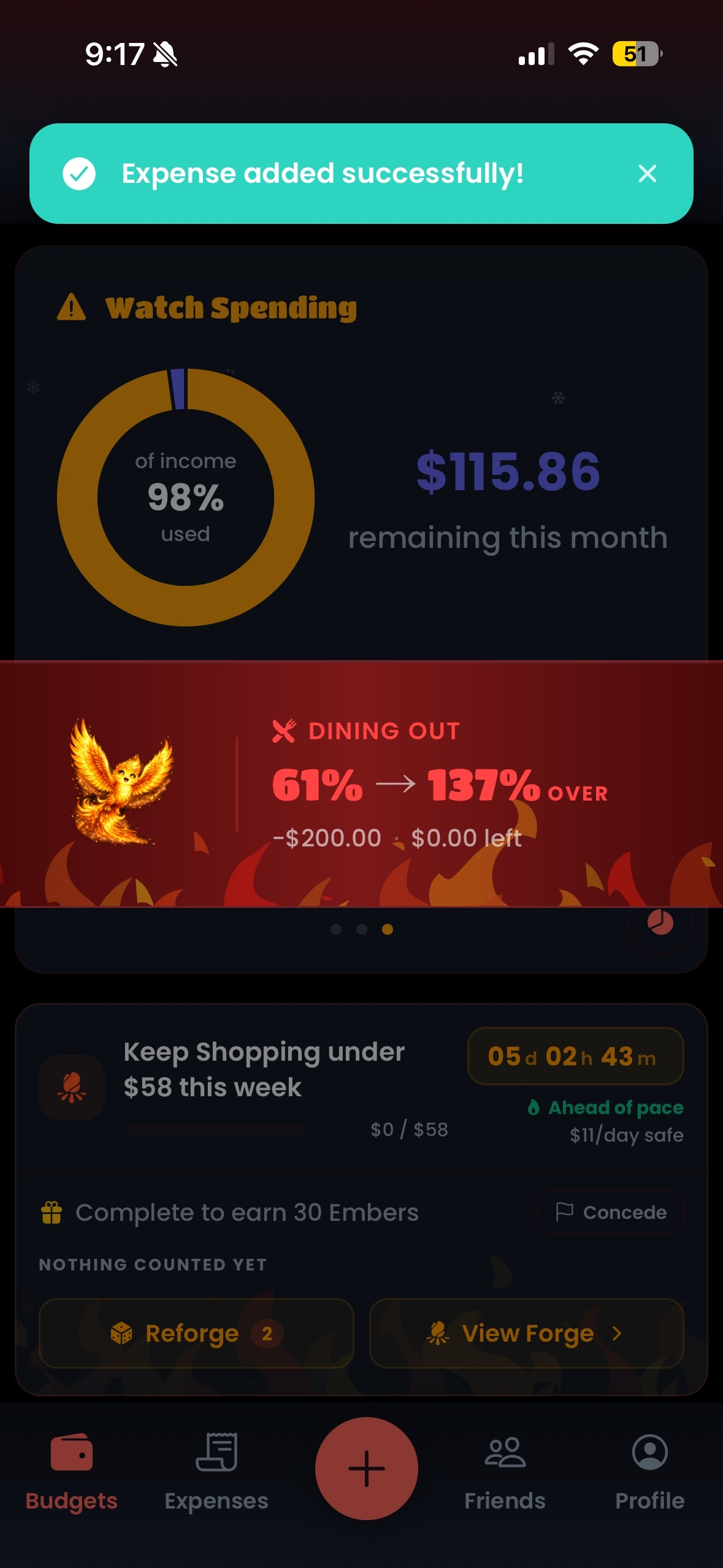 Spending Challenges